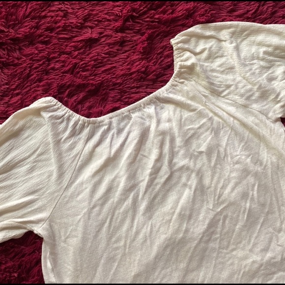 Boho cream scoop neck top - Picture 9 of 14